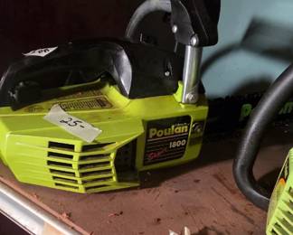 #88 Poulan 1800 gas chain saw 12" $25.00