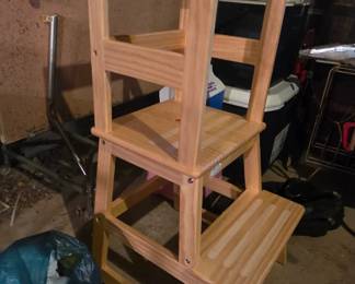 #93 Sadadi children's kitchen helper stool 16x18x36 $25.00