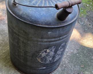 #108 Galvanized metal kerosene fuel can $25.00