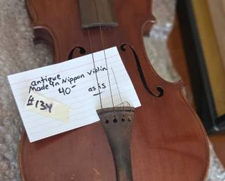 #134 Antique violin made in Nippon Japan (as-is) $40.00