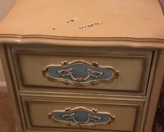 #39 Night stand 2 drawers 22x16x23 (as-is finish) $30.00
