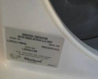 #87 Whirlpool dryer older model tested $45.00
