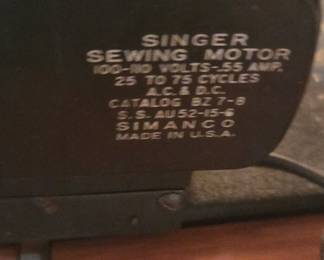 #42 Sears sewing machine and cabinet tested $55.00