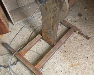 Old handmade tree swing