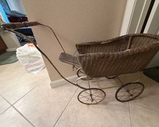 Antique doll carriage