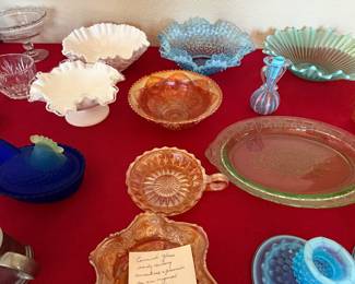 Depression and carnival glass