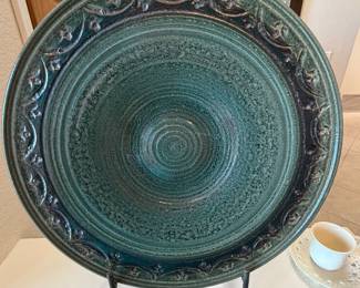 Signed Wallick hand made plate