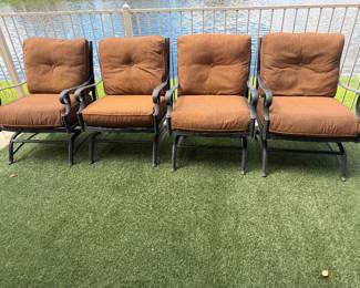 4  nice patio, rocking chairs