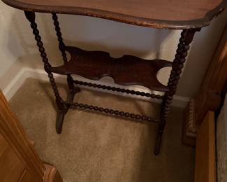Vintage maple side table