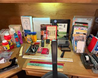 Lots of office supplies to choose from 
