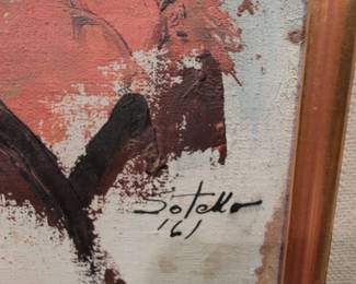 Sotello original portrait painting, second image