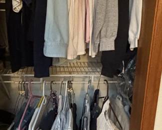 Womens Clothing Closet Contents