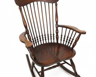 Frederick Duckloe Bros. Windsor Comb Back Rocking Chair