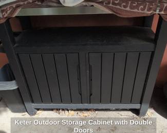 Keter Outdoor Storage Cabinet with Double Doors