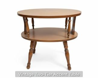 Vintage TwoTier Accent Table