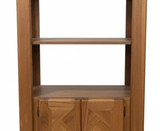 MidCentury Modern Lou Hodges Style Oak Wall Unit