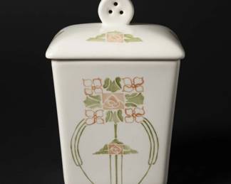 Art Nouveau Style Lidded Spice Jar