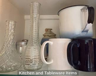 Kitchen and Tableware Items