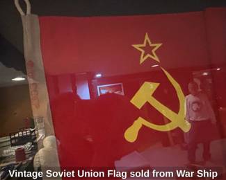 Vintage Soviet Union Flag sold from War Ship second image