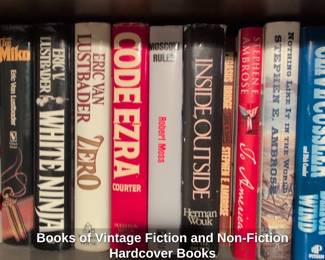 Books of Vintage Fiction and NonFiction Hardcover Books