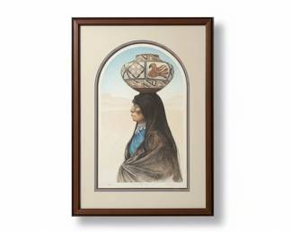 Charles Frizzel Woman with Olla Limited Edition Print