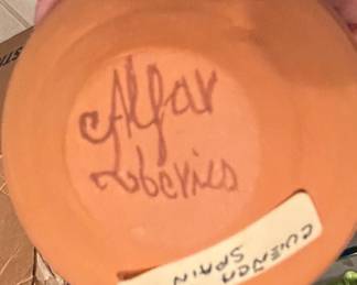 Alfar Loberico Cuenca Spain Pottery Vase second image