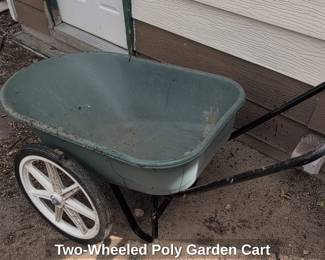 TwoWheeled Poly Garden Cart
