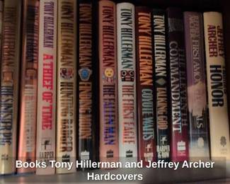 Books Tony Hillerman and Jeffrey Archer Hardcovers