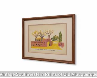 Vintage Southwestern Prints of Old Albuquerque third image