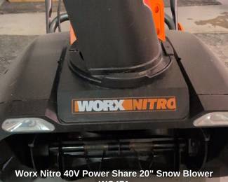 Worx Nitro V Power Share Snow Blower WG third image