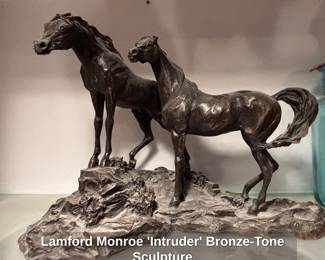 Lamford Monroe Intruder BronzeTone Sculpture
