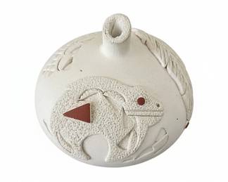 Laguna Pueblo S. Pedro Pottery Canteen