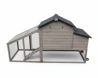 Aivituvin or PetsCosset Wooden Chicken Coop with Run