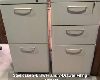 Steelcase Drawer and Drawer Filing Cabinets