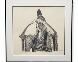 Lad Odell Native American Portrait Print