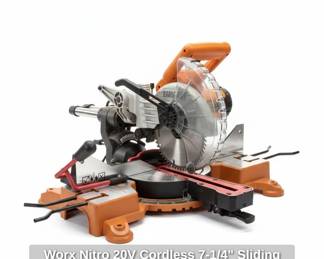 Worx Nitro V Cordless or Sliding Compound Miter Saw