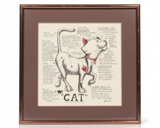 Gary Patterson Cat Anatomy Print