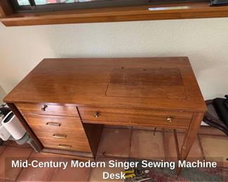 MidCentury Modern Singer Sewing Machine Desk second image
