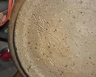 Shamek Studio Pottery Serving Platter with Cups second image