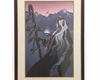 Charles Frizzell Native American Shaman Print Artist Proof