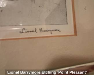 Lionel Barrymore Etching Point Pleasant second image