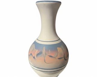 New West Pottery Hand Painted Vase