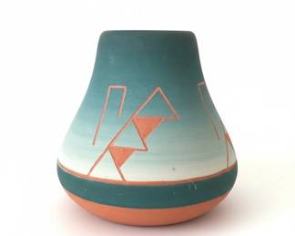 Sioux Pottery Vase by Rachel Lucero