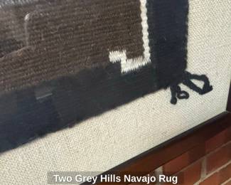 Two Grey Hills Navajo Rug second image