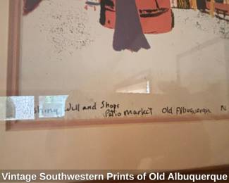 Vintage Southwestern Prints of Old Albuquerque second image