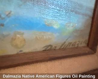 Dalmazia Native American Figures Oil Painting second image