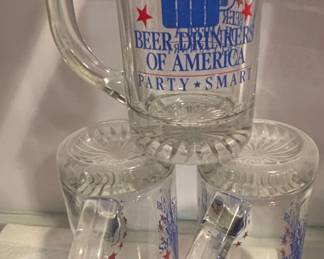 Beer Drinkers of America Promotional Beer Mugs