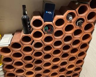 Terracotta Hexagonal Wine Rack Modules