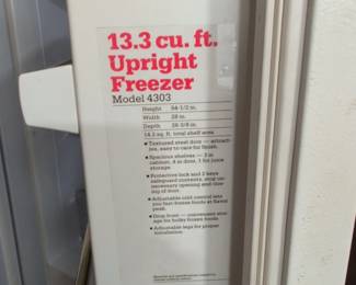 Montgomery Ward . cu. ft. Upright Freezer Model third image