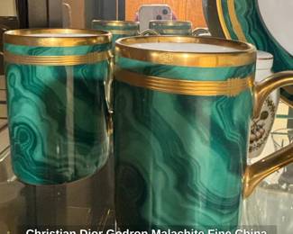 Christian Dior Godron Malachite Fine China